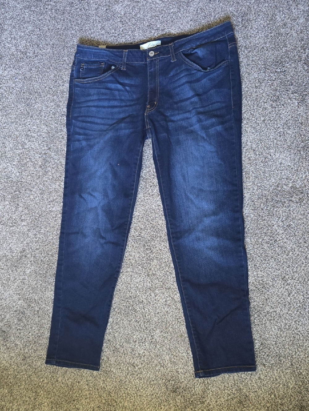 Womens Dark Blue Slim Fit Jeans